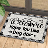 Joycorners Funny Dog Doormat, Welcome Hope You Like Dog Hair, Doormat For Home Decor Housewarming Gift, Welcome Mat Gift For Dog Lovers LM0210