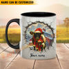 Joycorners Belted Galloway Personalized Name Christmas Farmyard Mug