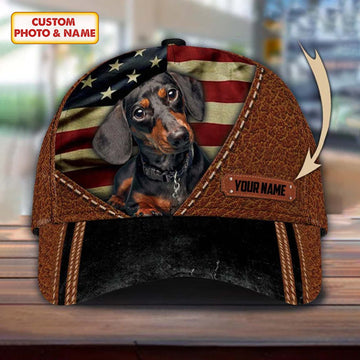 Joycorners Dachshund Kiss Customized Name And Dog Cap