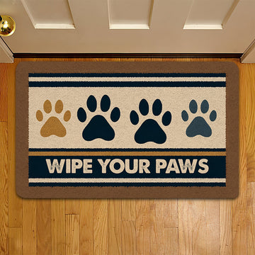 Joycorners Funny Dog Doormat, Wipe Your Paws, Doormat Gift For Dog Lovers, Home Decor Housewarming Gift, Dog Welcome Mat LM0210