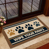 Joycorners Funny Dog Doormat, Wipe Your Paws, Doormat Gift For Dog Lovers, Home Decor Housewarming Gift, Dog Welcome Mat LM0210