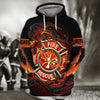 Maxcorners Firefighter Dragon All Over Print For Men & Women 3D Shirt, Proud of Firefighter LM1911