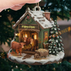 Joycorners Merry Christmas Gifts Farm Cattle Ornament, Acrylic Ornament (8 Breed Options)
