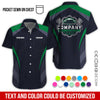 Joycorners Custom Name Mechanic Shirt, Unisex Green Crew Shirt for Automotive Workers, Perfect Gift for Him, 3D Printed Pocket Shirt PT2609