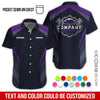 Joycorners Custom Name Mechanic Shirt, Unisex Purple Crew Shirt for Automotive Workers, Perfect Gift for Him, 3D Printed Pocket Shirt PT2609