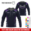 Joycorners Custom Name Mechanic Shirt, Unisex Purple Crew Shirt for Automotive Workers, Perfect Gift for Him, 3D Printed Pocket Shirt PT2609