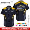 Joycorners Custom Name Mechanic Shirt, Unisex Yellow Crew Shirt for Automotive Workers, Perfect Gift for Him, 3D Printed Pocket Shirt PT2609