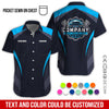 Joycorners Custom Name Mechanic Shirt, Unisex Blue Crew Shirt for Automotive Workers, Perfect Gift for Him, Size S to 5XL PT2609