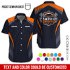 Joycorners Custom Name Mechanic Shirt, Unisex Orange Crew Shirt for Automotive Workers, Perfect Gift for Him, 3D Printed Pocket Shirt PT2609