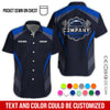 Joycorners Custom Name Mechanic Shirt, Unisex Navy Crew Shirt for Automotive Workers, Perfect Gift for Him, 3D Printed Pocket Shirt PT2609