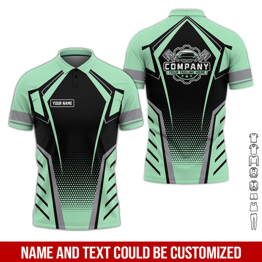 Joycorners Personalized Garage Uniform in Classic Seafoam, Mechanic Work Shirt for Men and Women, Perfect for Birthday or Husband, or Boyfriend PT2609