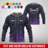 Joycorners Personalized Mechanic Shirt in Purple, 3D Printed Pocket Mechanic Shirt, Custom Name Work Shirt for Car Repair Technicians, Great Gift for Men PT2609