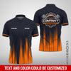 Joycorners Personalized Mechanic Shirt in Orange, 3D Printed Pocket Mechanic Shirt, Custom Name Work Shirt for Car Repair Technicians, Great Gift for Men PT2609
