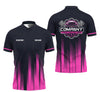 Joycorners Personalized Mechanic Shirt in Pink, 3D Printed Pocket Mechanic Shirt, Custom Name Work Shirt for Car Repair Technicians, Great Gift for Men PT2609
