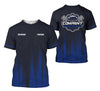 Joycorners Personalized Mechanic Shirt in Navy, 3D Printed Pocket Mechanic Shirt, Custom Name Work Shirt for Car Repair Technicians, Great Gift for Men PT2609