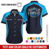 Joycorners Custom Name Mechanic Shirt for Men, Personalized Garage Workwear Print, Great Gift for Auto Techs, Blue Mechanic T-Shirt PT2609