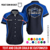 Joycorners Custom Name Mechanic Shirt for Men, Personalized Garage Workwear Print, Great Gift for Auto Techs, Navy Mechanic T-Shirt PT2609