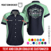 Joycorners Custom Name Mechanic Shirt for Men, Personalized Garage Workwear Print, Great Gift for Auto Techs, Seafoam Mechanic T-Shirt PT2609