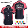 Joycorners Custom Name Mechanic Shirt for Men, Personalized Garage Workwear Print, Great Gift for Auto Techs, Neon Pink Mechanic T-Shirt PT2609