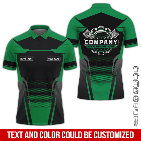 Joycorners Personalized Name Mechanic Shirt, Mechanic Shirt in Green, Gift Idea for Auto Technicians, Best Custom Mechanic Shirt PT2609