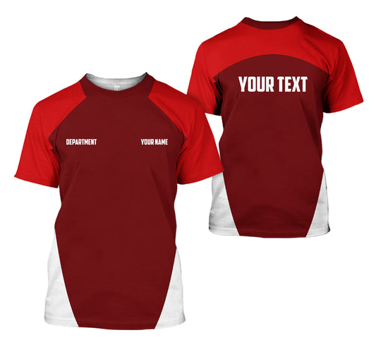 Joycorners Mechanic Shirt With Custom Name, Gift For Mechanic Dad, Husband Or Boyfriend, Custom Shirt Available In Red PT2609
