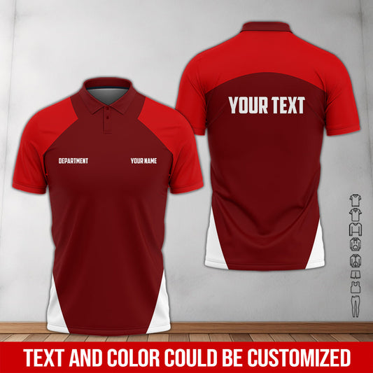 Joycorners Mechanic Shirt With Custom Name, Gift For Mechanic Dad, Husband Or Boyfriend, Custom Shirt Available In Red PT2609