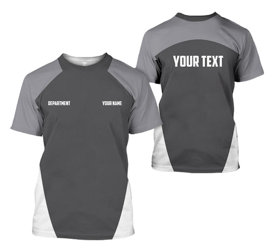Joycorners Mechanic Shirt With Custom Name, Great Gift Idea for Mechanics, Best Mechanic Shirts Men's Gray PT2609