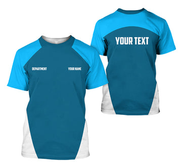 Joycorners Custom Mechanic Shirt For Men, Great Gift For Car Guy Or Diesel Mechanic, Blue Auto Repair Shirt PT2609