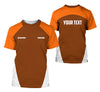 Joycorners Personalized Mechanic Uniform Orange Shirt, Gift for Car Guys, Auto Technicians, Garage Lovers, Available in S to 5XL PT2609