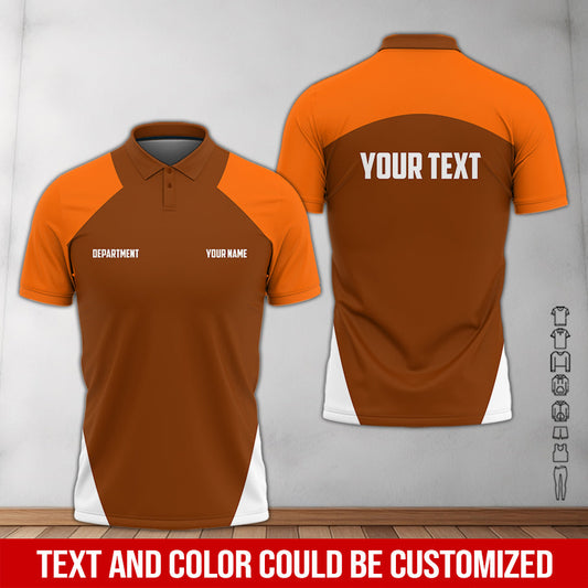 Joycorners Personalized Mechanic Uniform Orange Shirt, Gift for Car Guys, Auto Technicians, Garage Lovers, Available in S to 5XL PT2609