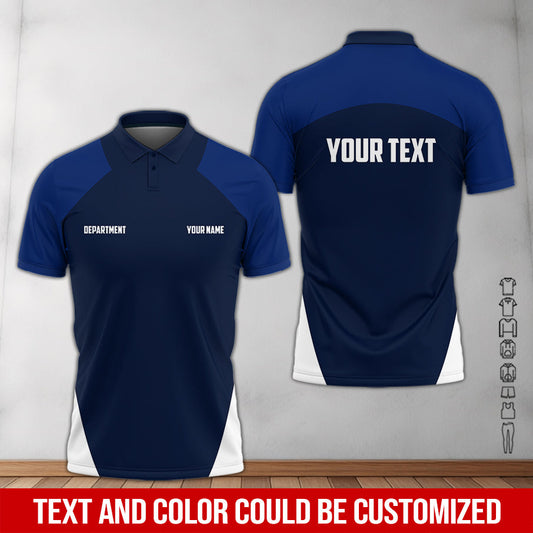 Joycorners Best Mechanic Shirt, Custom Name & Text, Navy Work Uniform for Auto Repair Shop or Car Enthusiast PT2609