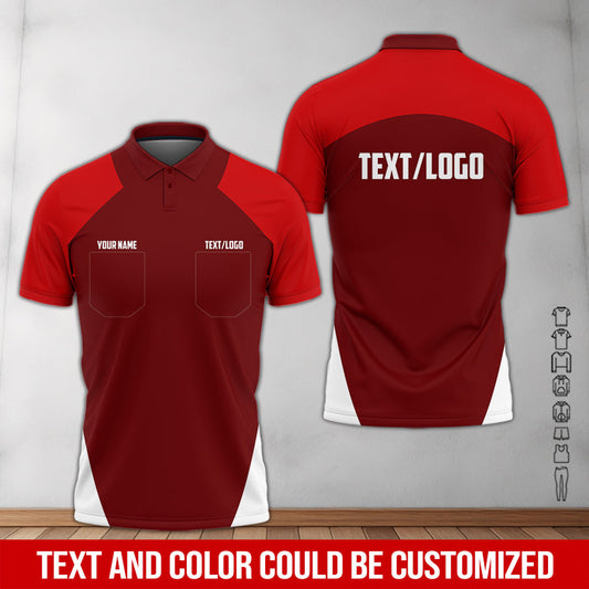 Joycorners Custom Name Mechanic Shirt in Red, Unisex Work Shirt for Car Technicians, Great Gift for Him, Available in Sizes S to 5XL PT2609
