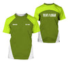 Joycorners Custom Name Mechanic Shirt in Yellow Green, Printed Pocket Shirt, Unisex Work Shirt for Car Technicians, Great Gift for Him, Available in Sizes S to 5XL PT2609