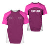 Joycorners Custom Name Mechanic Shirt in Pink, Unisex Work Shirt for Car Technicians, Great Gift for Him, Available in Sizes S to 5XL PT2609
