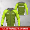 Joycorners Custom Name Mechanic Shirt in Yellow Green, Printed Pocket Shirt, Unisex Work Shirt for Car Technicians, Great Gift for Him, Available in Sizes S to 5XL PT2609