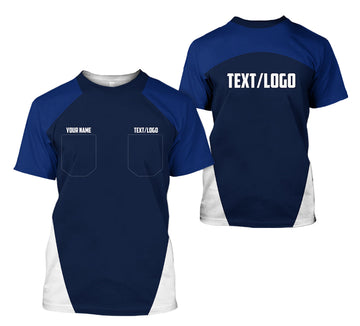 Joycorners Custom Name Mechanic Shirt in Navy, Unisex Work Shirt for Car Technicians, Great Gift for Him, Available in Sizes S to 5XL PT2609