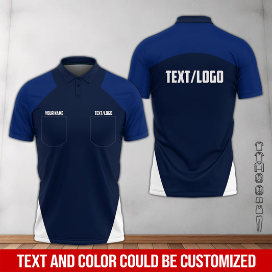 Joycorners Custom Name Mechanic Shirt in Navy, Unisex Work Shirt for Car Technicians, Great Gift for Him, Available in Sizes S to 5XL PT2609