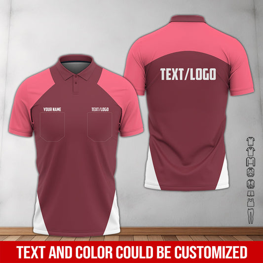 Joycorners Custom Name Mechanic Shirt in Neon Pink, Unisex Work Shirt for Car Technicians, Great Gift for Him, Available in Sizes S to 5XL PT2609