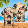 Joycorners Patriotic Cows Fireworks USA Flag Sunglasses 3D Hawaiian Shirt (10 Breeds)