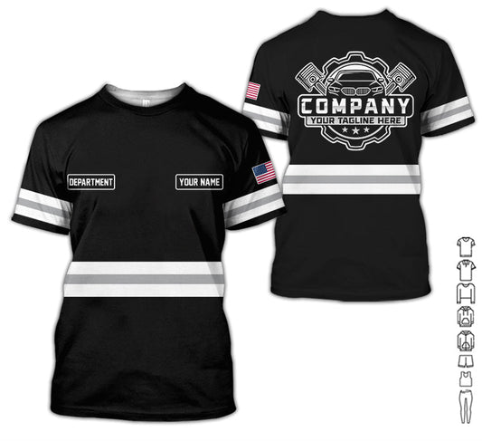 Joycorners Custom Mechanic Shirt, Gift for Car Lovers, Husband, or Boyfriend, Unisex Fit for Men and Women,Classic White Shirt PT2609