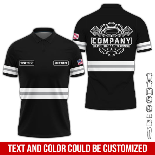 Joycorners Custom Mechanic Shirt, Gift for Car Lovers, Husband, or Boyfriend, Unisex Fit for Men and Women,Classic White Shirt PT2609