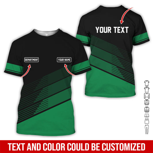 Joycorners Custom Mechanic Shirt with Name, Unique Custom Shirt for Mechanics, Gift for Men Who Fix Everything, Available in Green Size S to 5XL PT2609