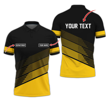 Joycorners Custom Mechanic Shirt with Name, Unique Custom Shirt for Mechanics, Gift for Men Who Fix Everything, Available in Yellow Size S to 5XL PT2609