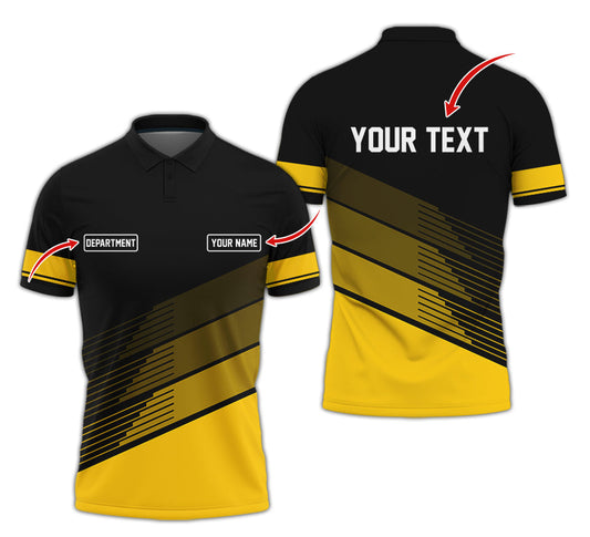 Joycorners Custom Mechanic Shirt with Name, Unique Custom Shirt for Mechanics, Gift for Men Who Fix Everything, Available in Yellow Size S to 5XL PT2609