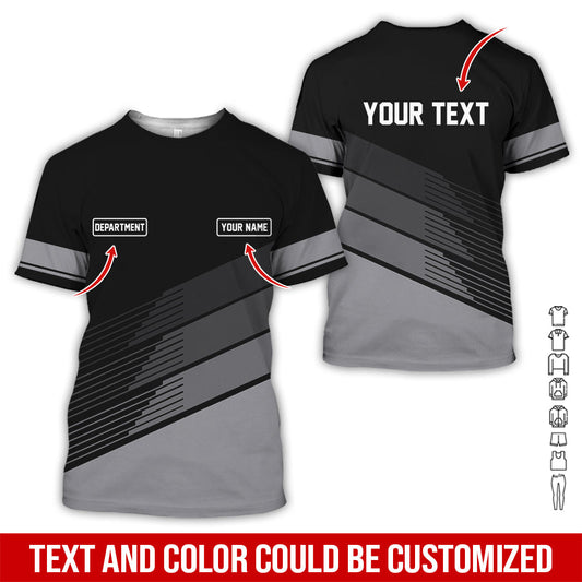 Joycorners Custom Mechanic Shirt with Name, Unique Custom Shirt for Mechanics, Gift for Men Who Fix Everything, Available in Grey Size S to 5XL PT2609