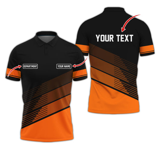 Joycorners Custom Mechanic Shirt with Name, Unique Custom Shirt for Mechanics, Gift for Men Who Fix Everything, Available in Orange Size S to 5XL PT2609