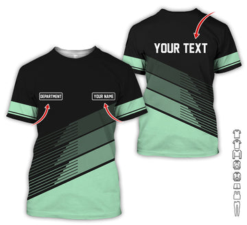Joycorners Custom Mechanic Shirt with Name, Unique Custom Shirt for Mechanics, Gift for Men Who Fix Everything, Available in Seafoam Size S to 5XL PT2609