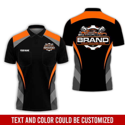 Joycorners Best Custom Mechanic Shirt for Men, Printed Pocket Shirt, Perfect Gift for Car Guys, Diesel Techs, and Shop Crews, Unisex Orange Mechanic Shirt PT2609