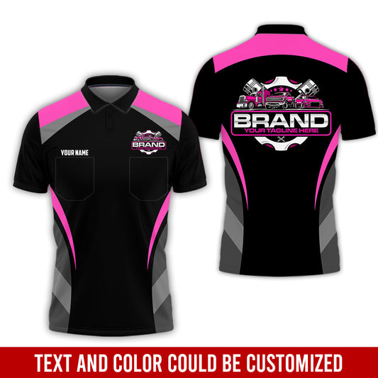 Joycorners Best Custom Mechanic Shirt for Men, Printed Pocket Shirt, Perfect Gift for Car Guys, Diesel Techs, and Shop Crews, Unisex Pink Mechanic Shirt PT2609