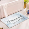Joycorners Funny Dachshund Doormat, Enjoy A Looong Soak, Dachshund Doormat For Home Decor Housewarming Gift, Welcome Mat Gift For Dog Lovers LM0210